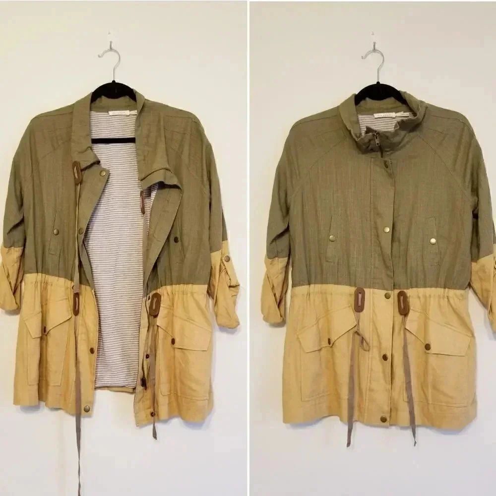 NWOT Blu Pepper linen blended Jacket